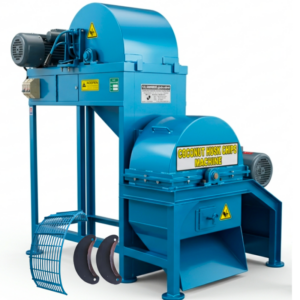Coconut husk chips double side machine